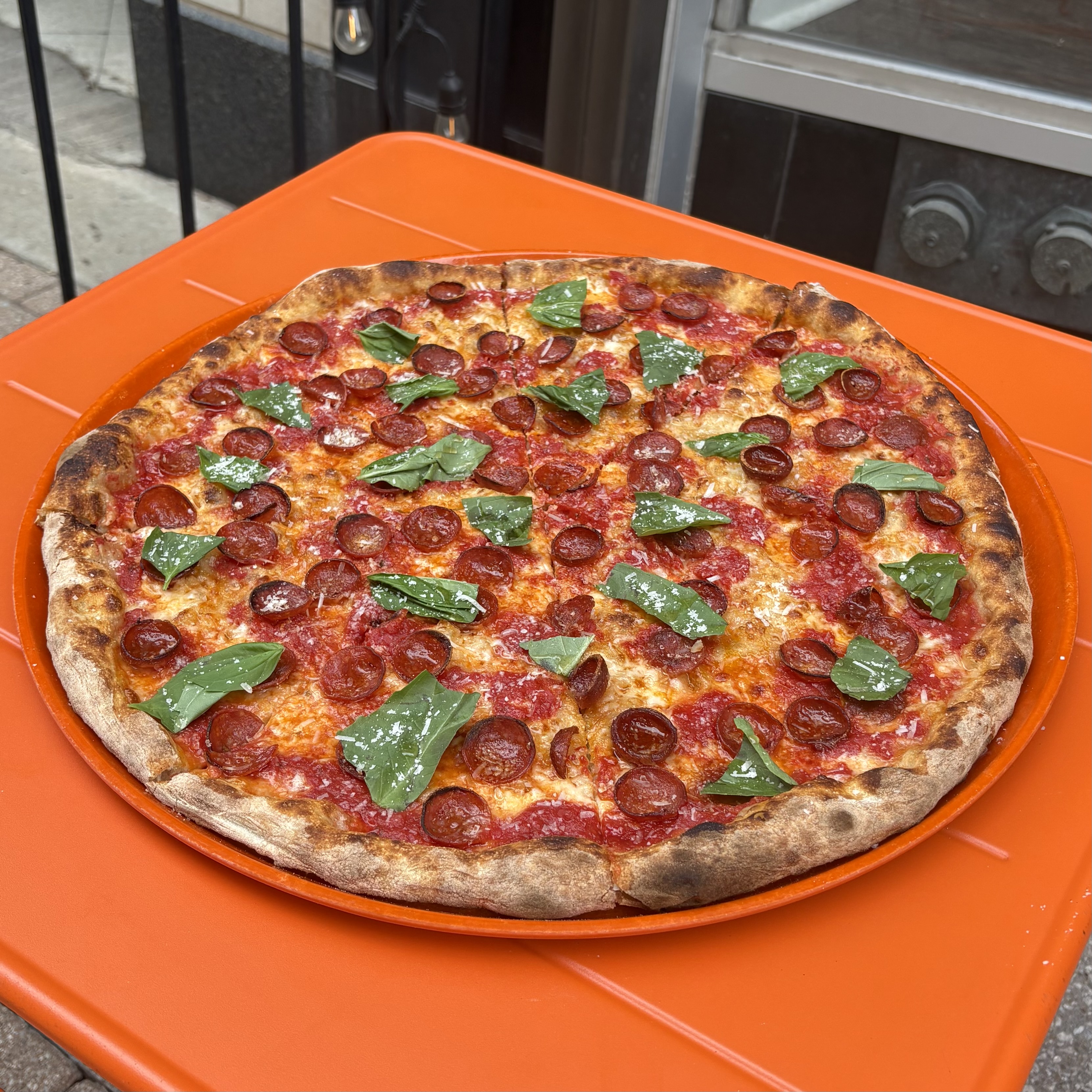 World-class homemade pepperoni pizza